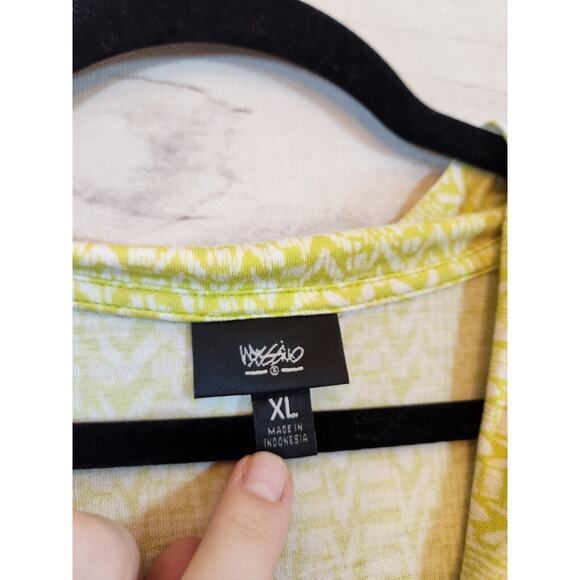 Mossimo Women's Lime Green Rayon Drape Neck‎ Tank Top Size XL - Picture 3 of 6